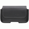 Black Horizontal Leather Pouch Case